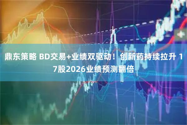 鼎东策略 BD交易+业绩双驱动！创新药持续拉升 17股2026业绩预测翻倍